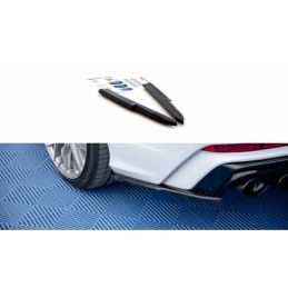 Maxton Rear Side Splitters Audi A6 C8 S-Line Gloss Black, MAXTON DESIGN