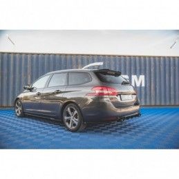 Maxton Rear Side Splitters V.2 Peugeot 308 SW Mk2 Facelift Gloss Black, MAXTON DESIGN