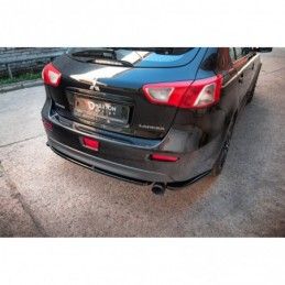 Maxton Rear Side Splitters Mistubishi Lancer Sportback Mk8 Gloss Black, MAXTON DESIGN