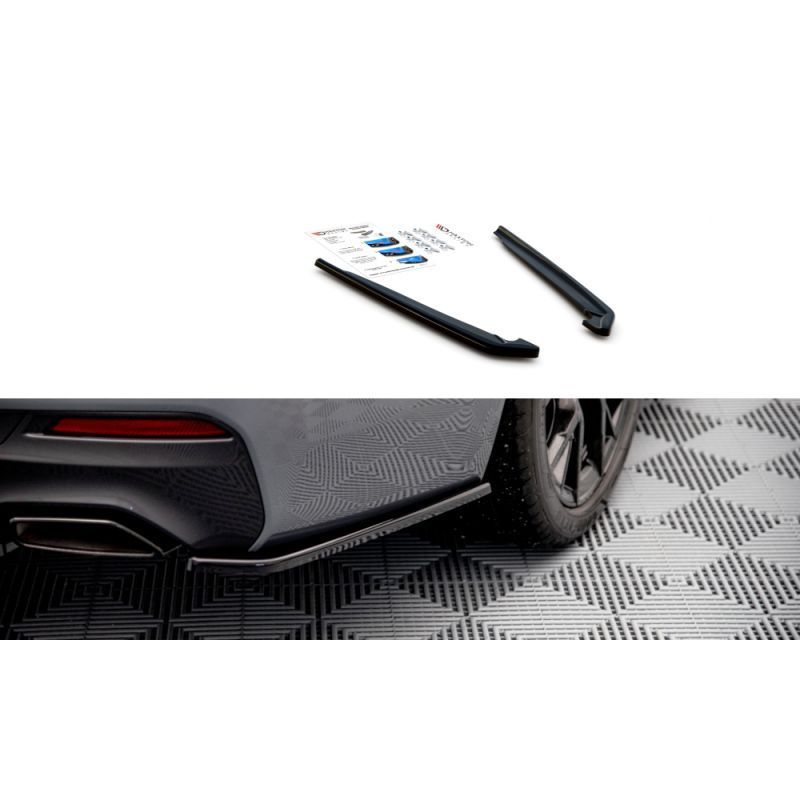 Maxton Rear Side Splitters BMW 5 G30 Facelift M-Pack Gloss Black, MAXTON DESIGN