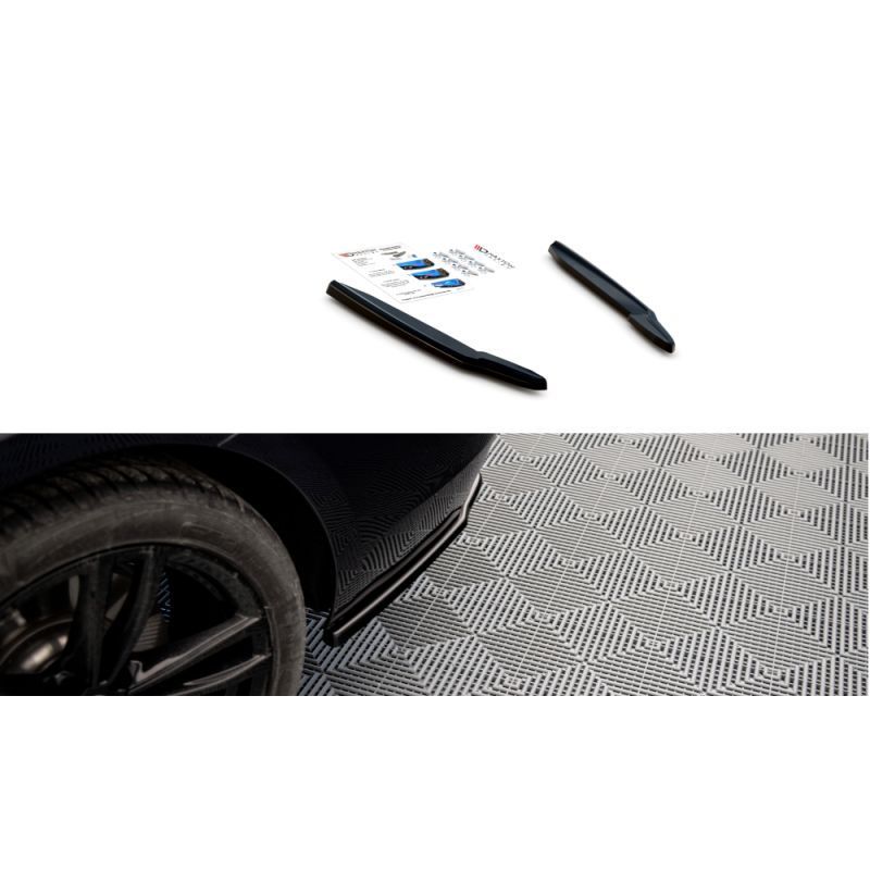 Maxton Rear Side Splitters for BMW 6 GT G32 M-Pack Gloss Black, MAXTON DESIGN