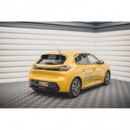 Maxton Rear Side Splitters Peugeot 208 Mk2 Gloss Black, MAXTON DESIGN