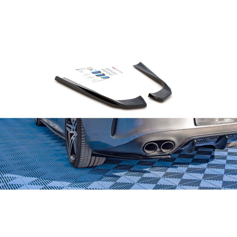 Maxton Rear Side Splitters for Mercedes-AMG E53 Coupe C238 Gloss Black, MAXTON DESIGN