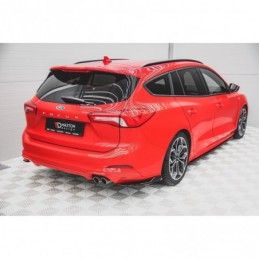 Maxton Rear Side Splitters for V.2 Ford Focus ST-Line Estate Mk4 Gloss Black, MAXTON DESIGN