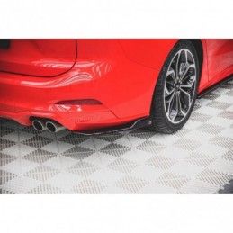 Maxton Rear Side Splitters for V.2 Ford Focus ST-Line Estate Mk4 Gloss Black, MAXTON DESIGN