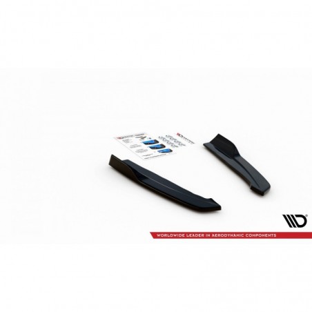 Maxton Rear Side Splitters for V.2 Ford Focus ST-Line Estate Mk4 Gloss Black, MAXTON DESIGN