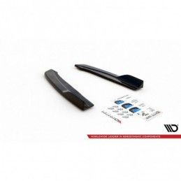 Maxton Rear Side Splitters for V.2 Ford Focus ST-Line Estate Mk4 Gloss Black, MAXTON DESIGN