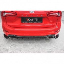 Maxton Rear Side Splitters for V.3 Ford Focus ST-Line Estate Mk4 Gloss Black, MAXTON DESIGN