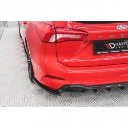 Maxton Rear Side Splitters for V.3 Ford Focus ST-Line Estate Mk4 Gloss Black, MAXTON DESIGN