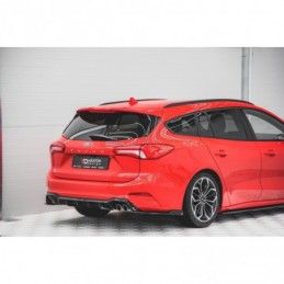 Maxton Rear Side Splitters for V.4 Ford Focus ST-Line Estate Mk4 Gloss Black, MAXTON DESIGN