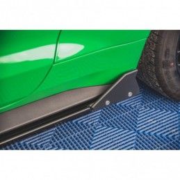 Maxton Side Skirts Diffusers + Flaps Ford Mustang GT Mk6 Facelift Gloss Black, MAXTON DESIGN