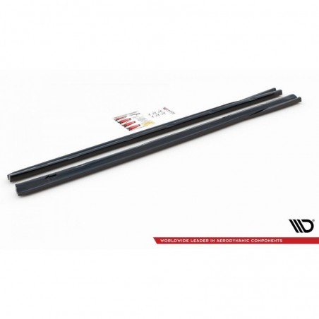 Maxton Side Skirts Diffusers Peugeot 308 SW Mk2 Facelift Gloss Black, MAXTON DESIGN