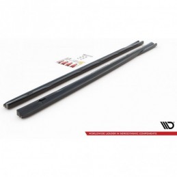 Maxton Side Skirts Diffusers Peugeot 308 SW Mk2 Facelift Gloss Black, MAXTON DESIGN