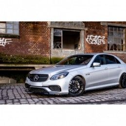 Maxton Side Skirts Diffusers Mercedes-Benz E63 AMG / AMG-Line Sedan W212 Facelift Gloss Black, MAXTON DESIGN