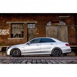 Maxton Side Skirts Diffusers Mercedes-Benz E63 AMG / AMG-Line Sedan W212 Facelift Gloss Black, MAXTON DESIGN