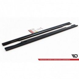 Maxton Side Skirts Diffusers Mercedes-Benz E63 AMG / AMG-Line Sedan W212 Facelift Gloss Black, MAXTON DESIGN