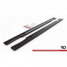 Maxton Side Skirts Diffusers Mercedes-Benz E63 AMG / AMG-Line Sedan W212 Facelift Gloss Black, MAXTON DESIGN