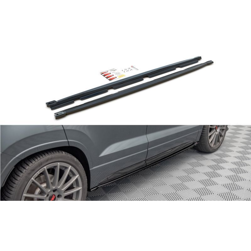 Maxton Side Skirts Diffusers Cupra Ateca Gloss Black, MAXTON DESIGN