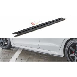 Maxton Side Skirts Diffusers V.1 Skoda Octavia RS Mk4 Gloss Black, MAXTON DESIGN