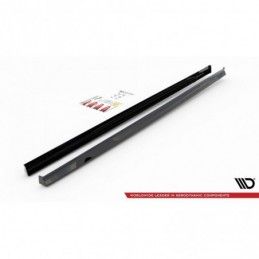 Maxton Side Skirts Diffusers V.3 Volkswagen Golf 8 GTI Gloss Black, MAXTON DESIGN