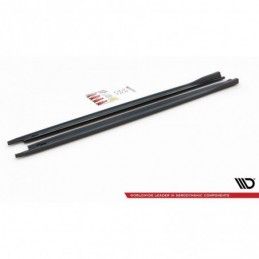 Maxton Side Skirts Diffusers V.3 Skoda Octavia RS Mk4 Gloss Black, MAXTON DESIGN