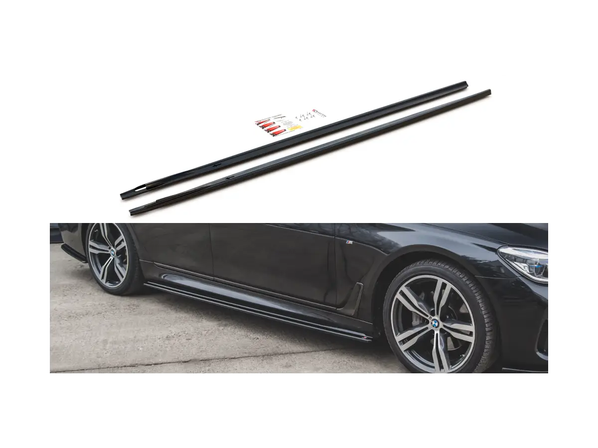 SIDE SKIRTS DIFFUSERS for BMW 4 F32 M-PACK Gloss Black