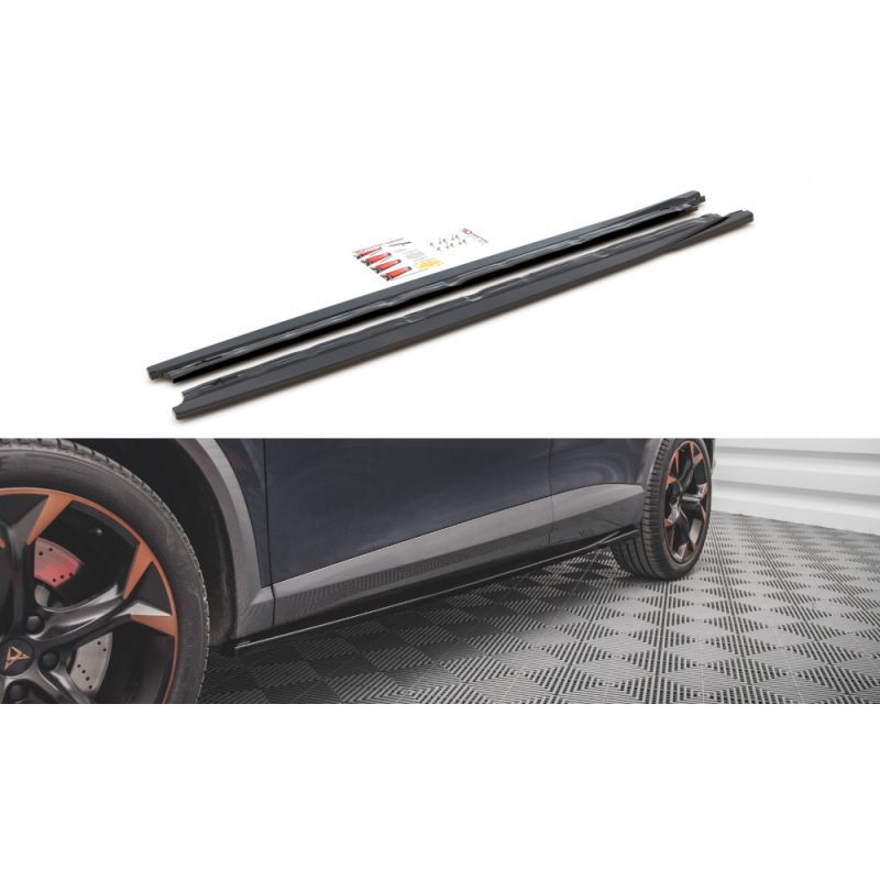 Maxton Side Skirts Diffusers Cupra Formentor Gloss Black, MAXTON DESIGN