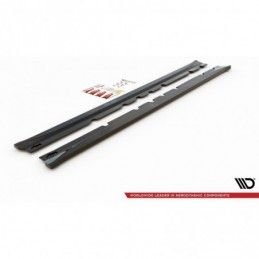 Maxton Side Skirts Diffusers Mitsubishi Lancer Mk8 Gloss Black, MAXTON DESIGN