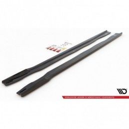 Maxton Side Skirts Diffusers BMW X7 M G07 Gloss Black, MAXTON DESIGN