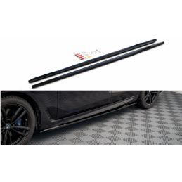 Maxton Side Skirts Diffusers for BMW 6 GT G32 M-Pack Gloss Black, MAXTON DESIGN