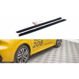 Maxton Side Skirts Diffusers Peugeot 208 Mk2 Gloss Black, MAXTON DESIGN