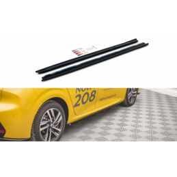 tuning Side Skirts Diffusers Peugeot 208 Mk2 Gloss Black