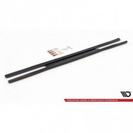 Maxton Side Skirts Diffusers Mercedes-Benz C W205 Gloss Black, MAXTON DESIGN