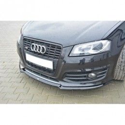 Maxton Front Splitter V.1 Audi S3 8P FL Gloss Black, A3/ S3/ RS3 8P