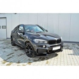 Maxton FRONT SPLITTER v.1 for BMW X6 F16 MPACK Gloss Black, X6 F16