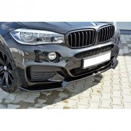 Maxton FRONT SPLITTER v.1 for BMW X6 F16 MPACK Gloss Black, X6 F16