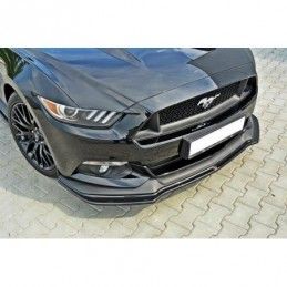 Maxton Front Splitter Ford Mustang GT Mk6 Gloss Black, Mustang