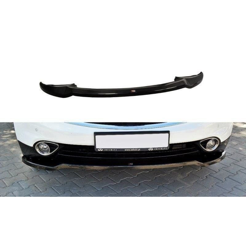 Maxton FRONT SPLITTER v.1 INFINITI QX70 Gloss Black, INFINITI