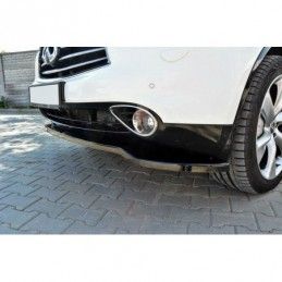 Maxton FRONT SPLITTER v.1 INFINITI QX70 Gloss Black, INFINITI