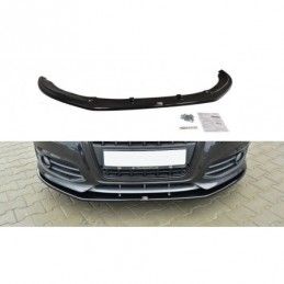 Maxton Front Splitter V.2 Audi S3 8P FL Gloss Black, A3/ S3/ RS3 8P