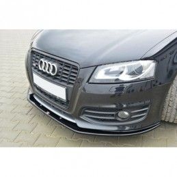 Maxton Front Splitter V.2 Audi S3 8P FL Gloss Black, A3/ S3/ RS3 8P