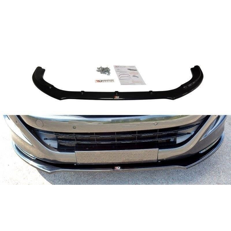 Maxton FRONT SPLITTER V.2 PEUGEOT RCZ Gloss Black, RCZ