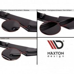 Maxton Front Splitter Audi A1 8X Gloss Black, A1 / S1 8X