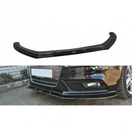 Maxton Front Splitter V.1 Audi A4 B8 FL Gloss Black, A4/S4 B8