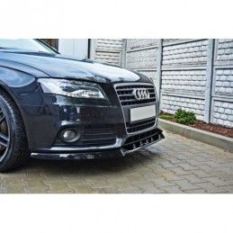 Maxton Front Splitter V.1 Audi A4 B8 Gloss Black, A4/S4 B8