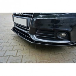 Maxton Front Splitter V.2 Audi A4 B8 Gloss Black, A4/S4 B8