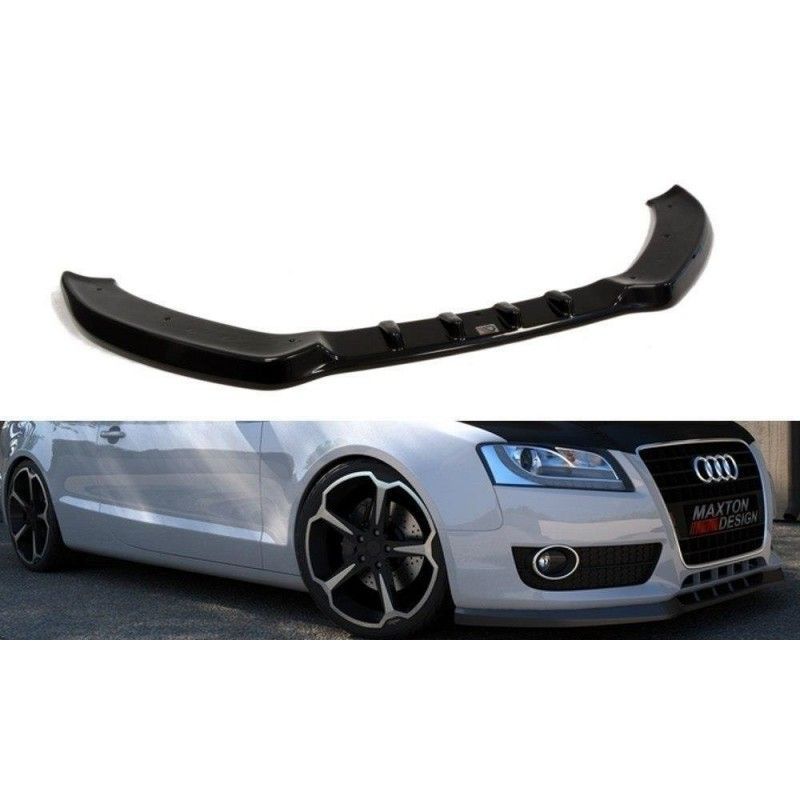 Maxton Front Splitter Audi A5 8T Gloss Black, A5/S5/RS5 8T