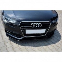 Maxton Front Splitter V.2 Audi S5 / A5 S-Line 8T FL Gloss Black, A5/S5/RS5 8T