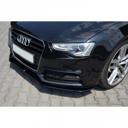 Maxton Front Splitter V.2 Audi S5 / A5 S-Line 8T FL Gloss Black, A5/S5/RS5 8T