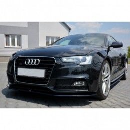 Maxton Front Splitter V.2 Audi S5 / A5 S-Line 8T FL Gloss Black, A5/S5/RS5 8T